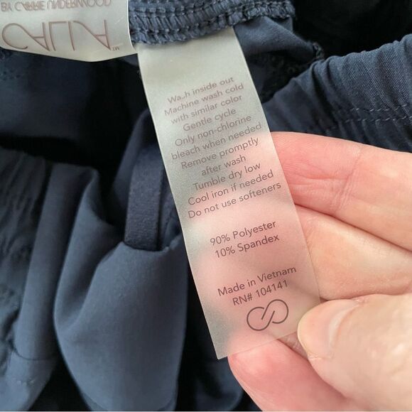 Calia Carrie Underwood Navy Blue Wide Leg Crop Pants S - Picture 7 of 7